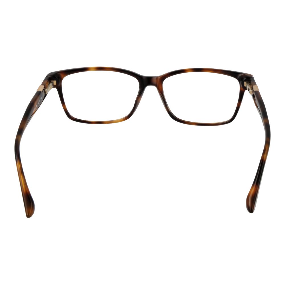 Guess Brown Women Glasses Frame full-rim rectangle style with plastic material, 56-15-140 size and demo lenses.