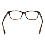 Guess Brown Women Glasses Frame full-rim rectangle style with plastic material, 56-15-140 size and demo lenses.