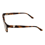 Side view of Guess Brown Women Glasses Frame in tortoiseshell full-rim plastic design
