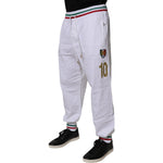 Dolce & Gabbana White Italia Cotton Jogger Sweatpants Pants PAN76056-54