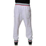 Dolce & Gabbana White Italia Cotton Jogger Sweatpants Pants PAN76056-54
