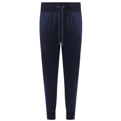 Dolce & Gabbana Blue Silk Men Trousers