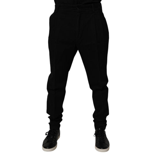 Dolce & Gabbana Black Cotton Stretch Skinny Pants PAN75186-52