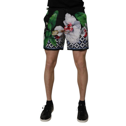Dolce & Gabbana Multicolor Floral Polyester Men Bermuda Shorts