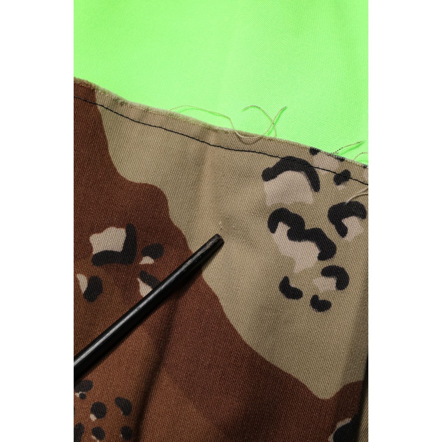 Dolce & Gabbana Green Patchwork Cargo Bermuda Shorts