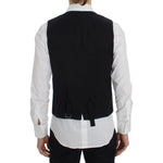 Dolce & Gabbana Gray Striped Formal Vest NOC10029-1