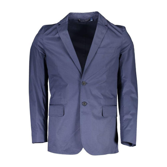 Gant Blue Cotton Men Jacket GA-2579-IT50 | L