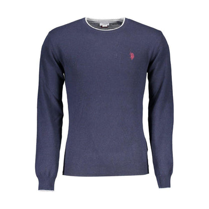U.S. POLO ASSN. Blue Wool Men Sweater