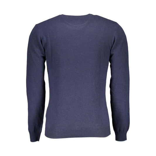 U.S. POLO ASSN. Blue Wool Men Sweater US-3305-XXL