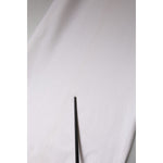 Dolce & Gabbana White Wool Mid Waist Wide Leg Pants PAN76145-48