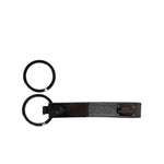 Dolce & Gabbana Brown Leather DG Plaque Double Keyring Holder Keychain SMY10449
