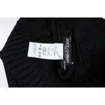 Dolce & Gabbana Black Cashmere Knitted Neck Warmer Foulard Scarf MS7363