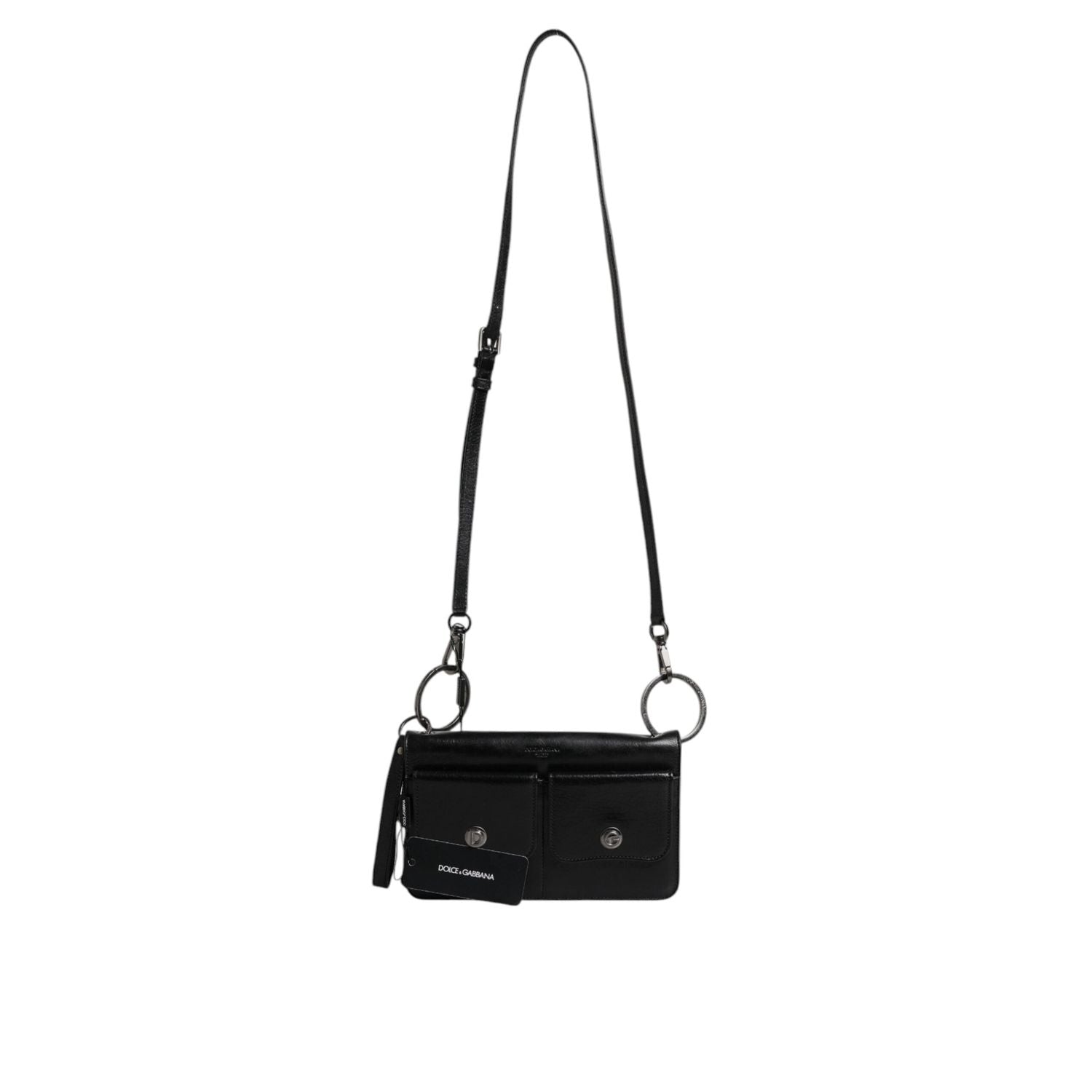 Front view with bag zipped and handles upright.
