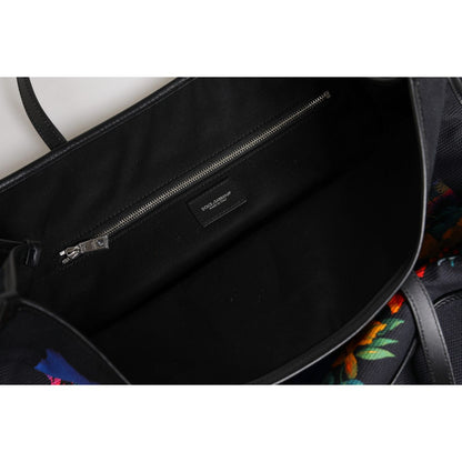 Dolce & Gabbana Multicolor Graphic Printed Top Handle Shopping Tote Bag