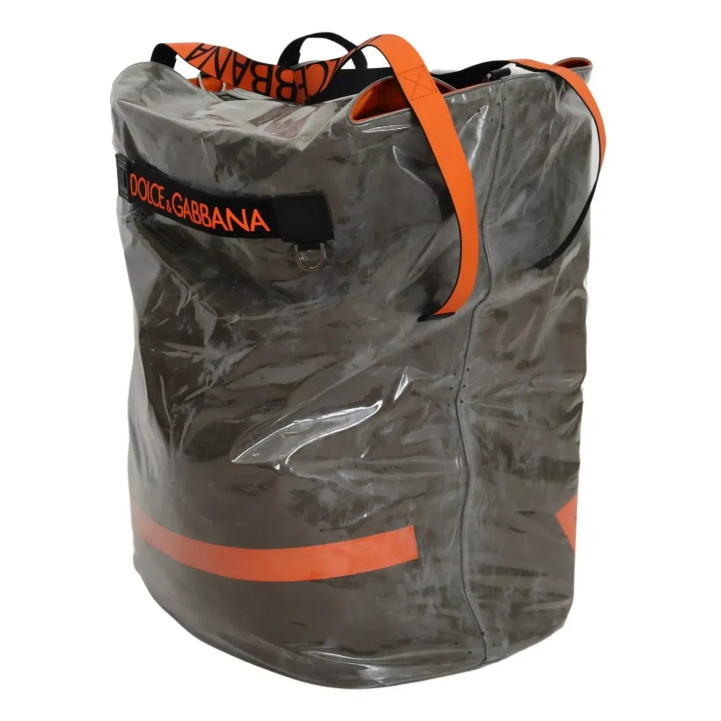 Dolce & Gabbana Green Fashion Expression Oversized Plastic Tote Bag