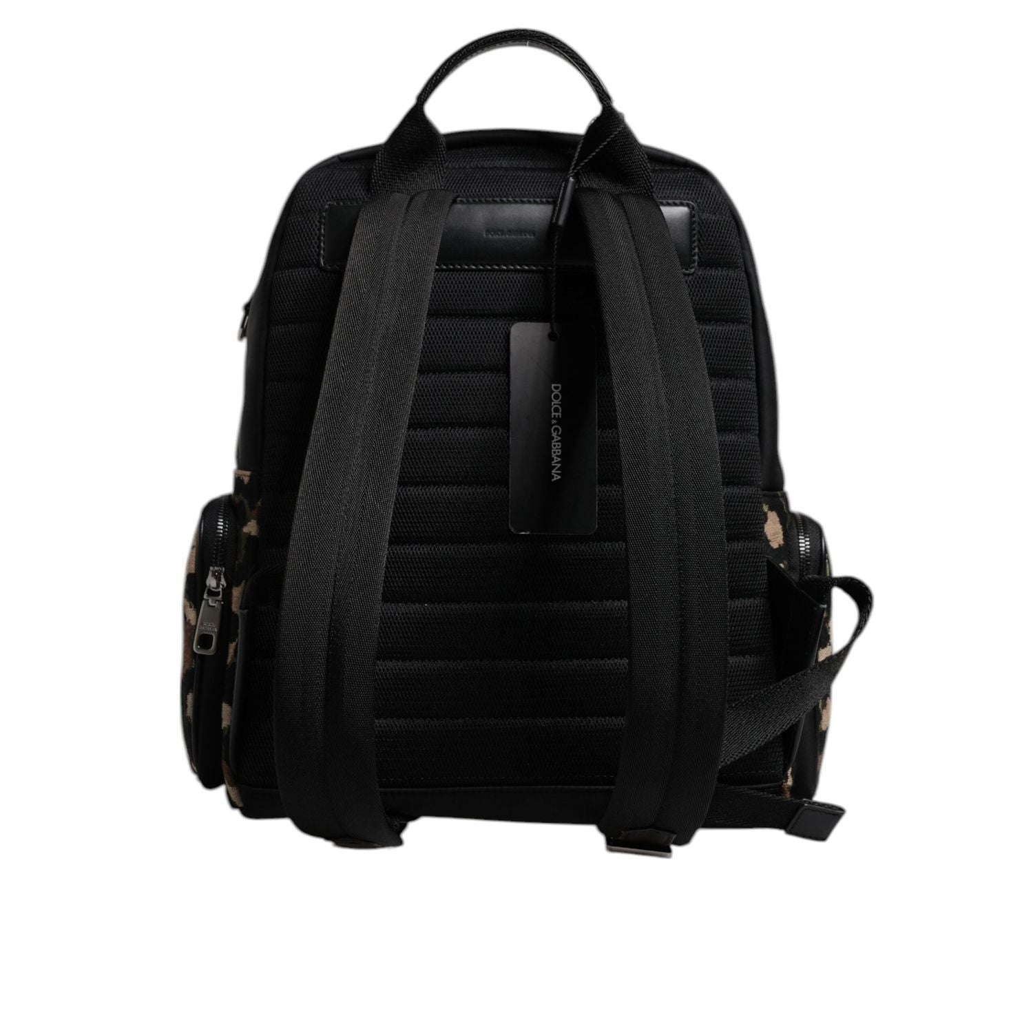 Front view with bag zipped and handles upright.