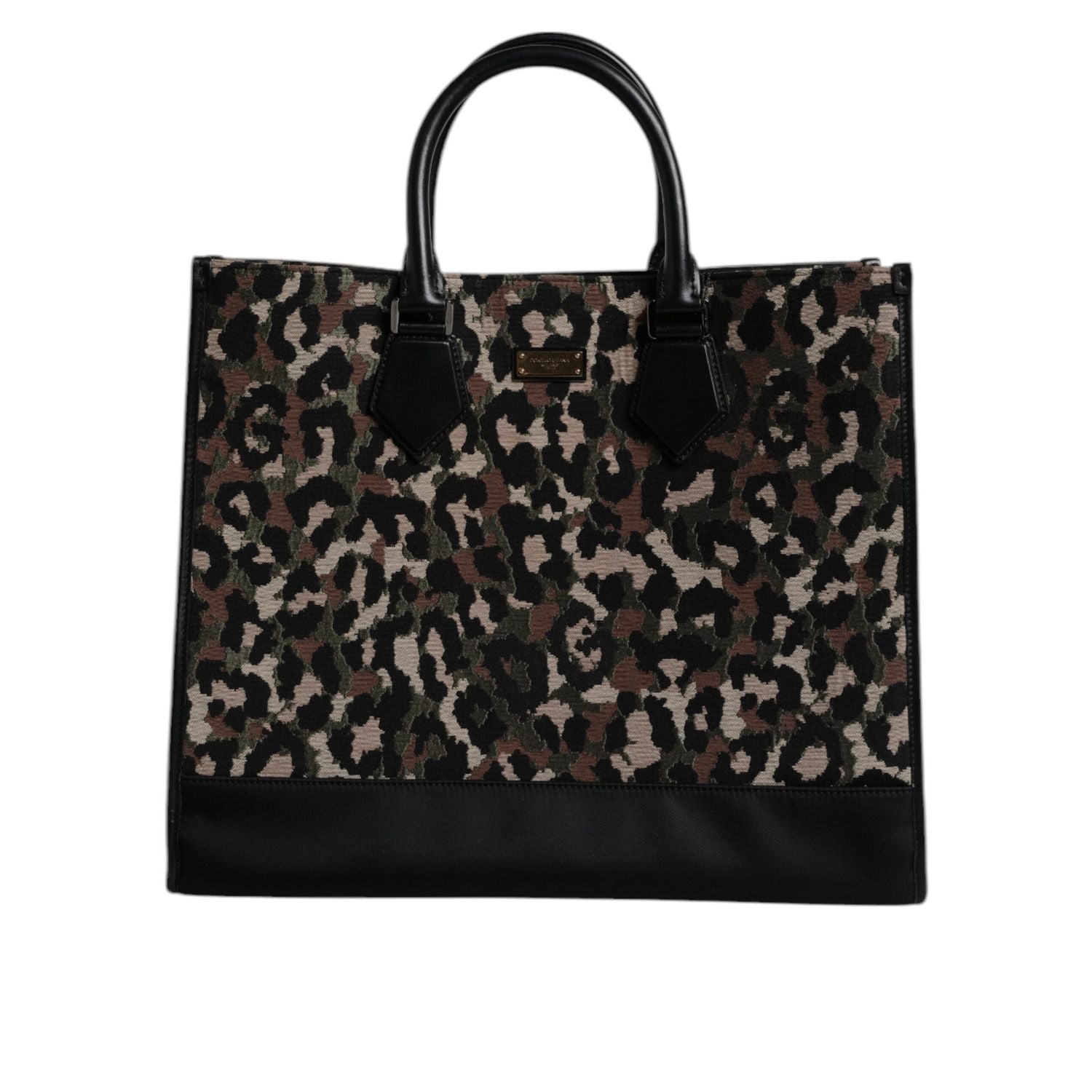Front view with bag zipped and handles upright.