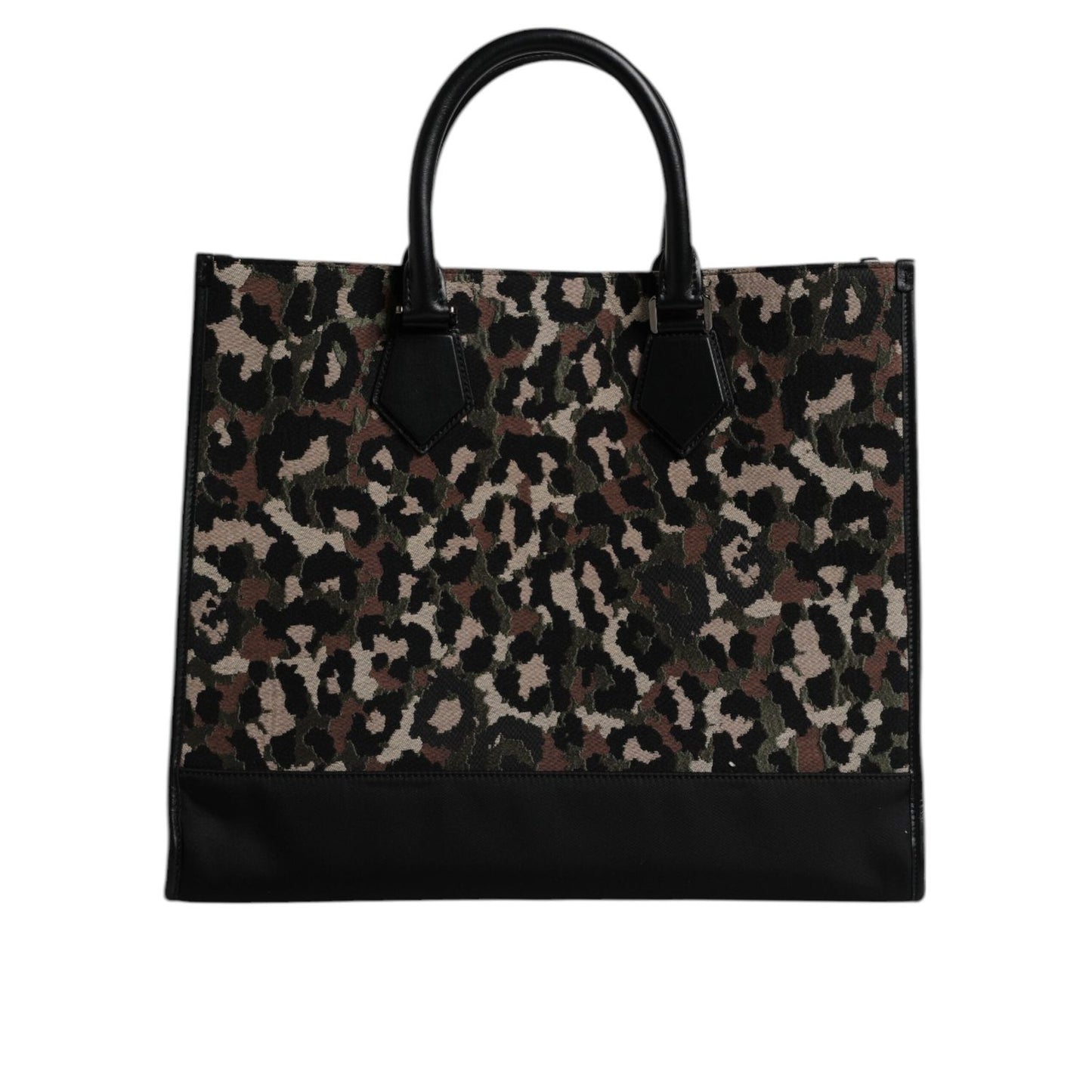 Dolce & Gabbana Multicolor Leopard Shopping Tote Shoulder Bag