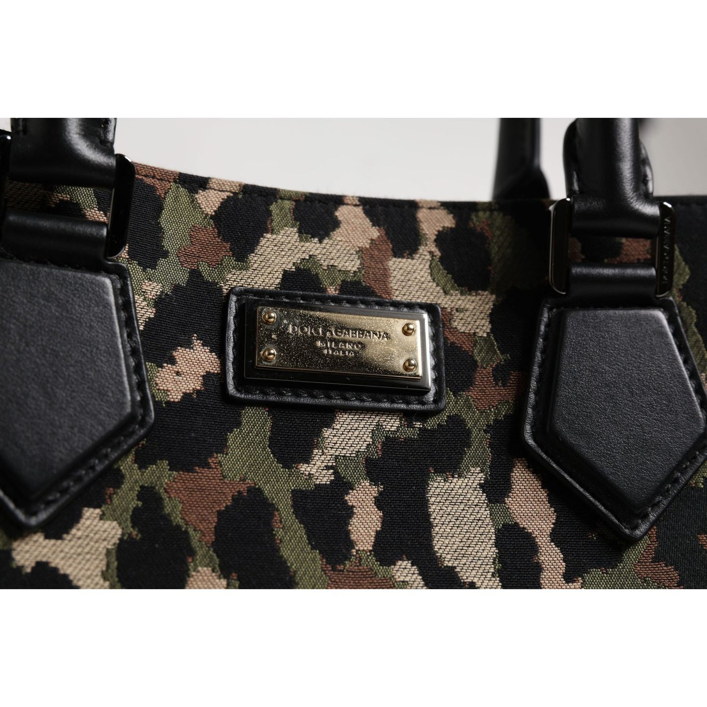 Dolce & Gabbana Multicolor Leopard Shopping Tote Shoulder Bag