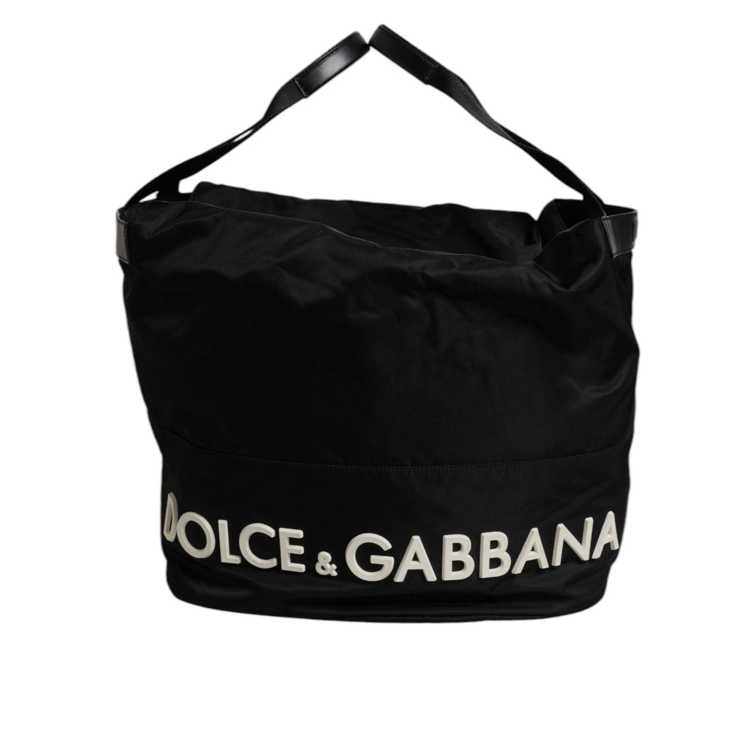 Front view with bag zipped and handles upright.