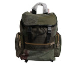 Dolce & Gabbana Military Green Patchwork Travel Backpack Bag BAG4472