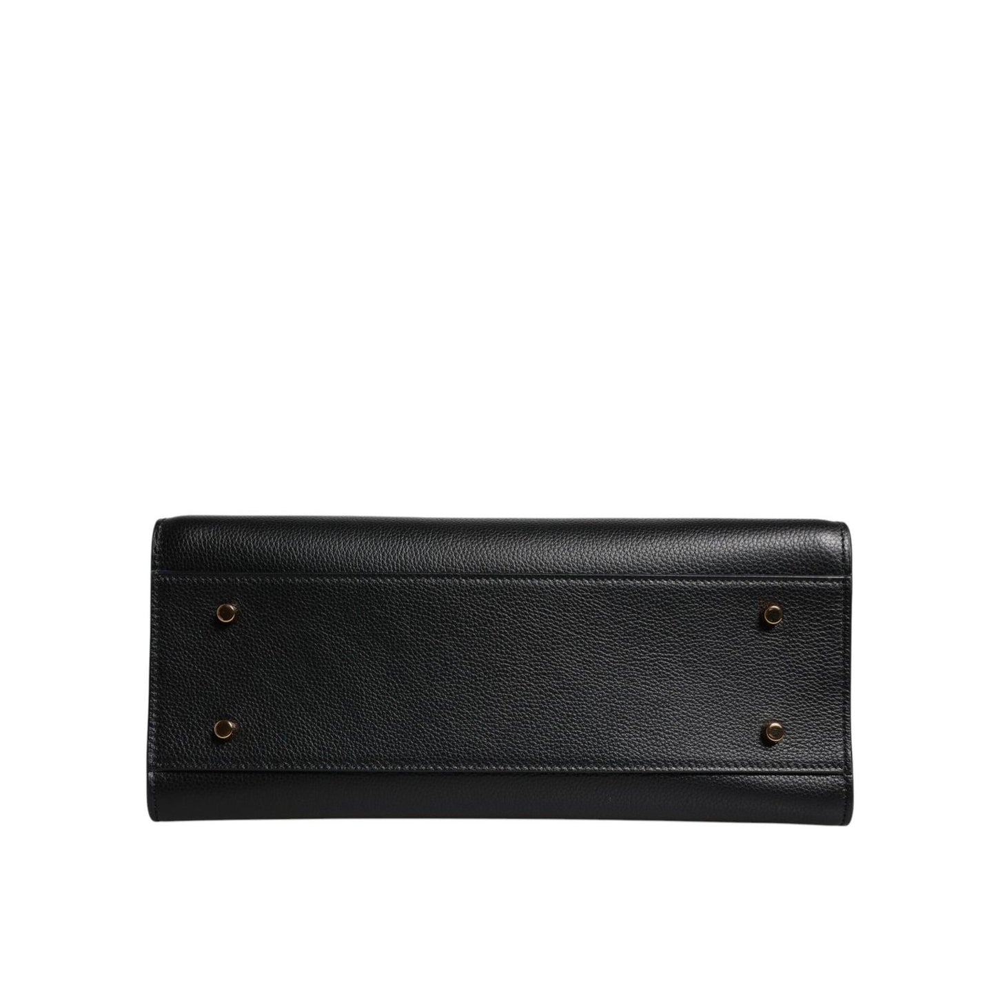 Versace Black Large Leather Top Handle Shoulder Crossbody Bag