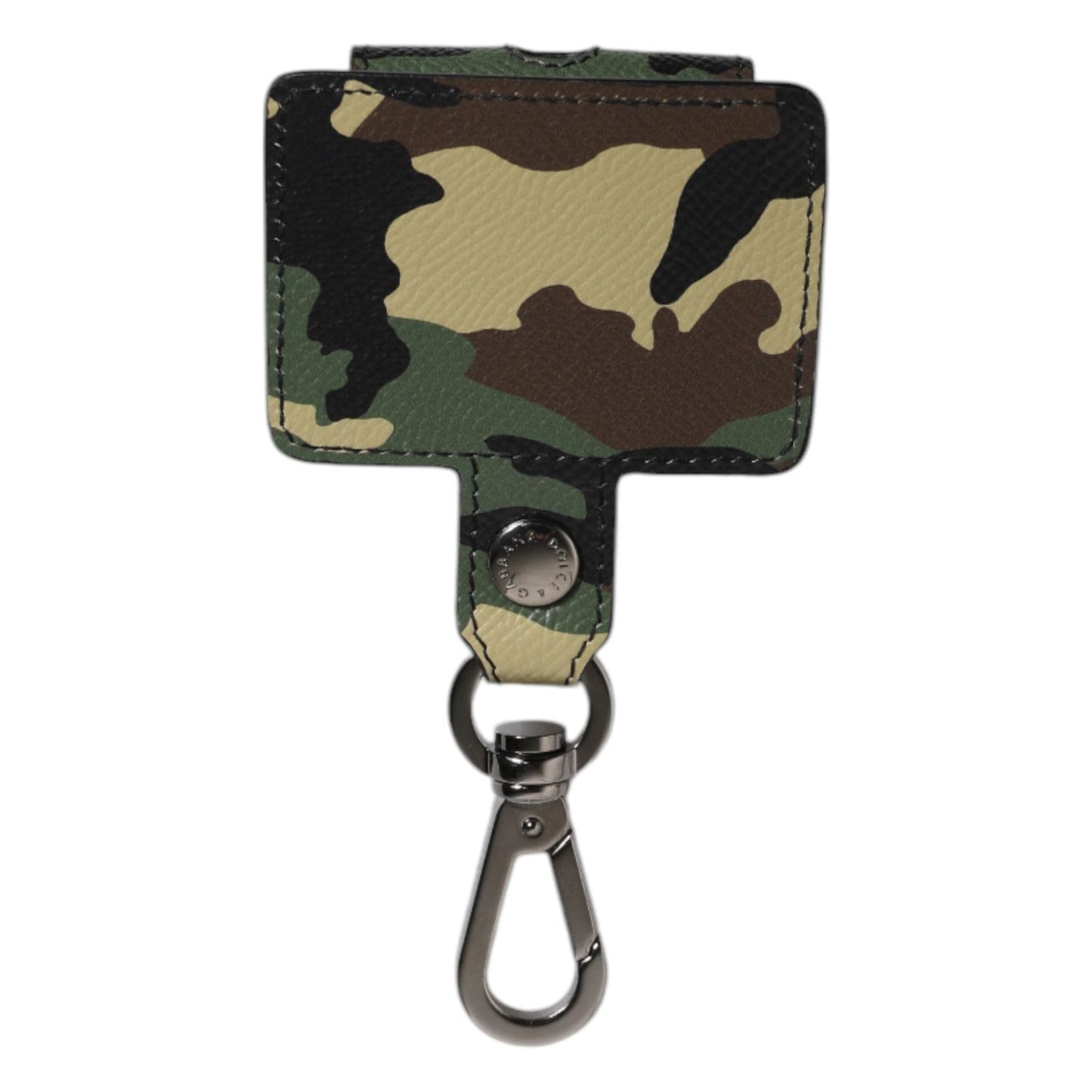 Dolce & Gabbana Multicolor Camouflage Leather Airpods Case SMY10692