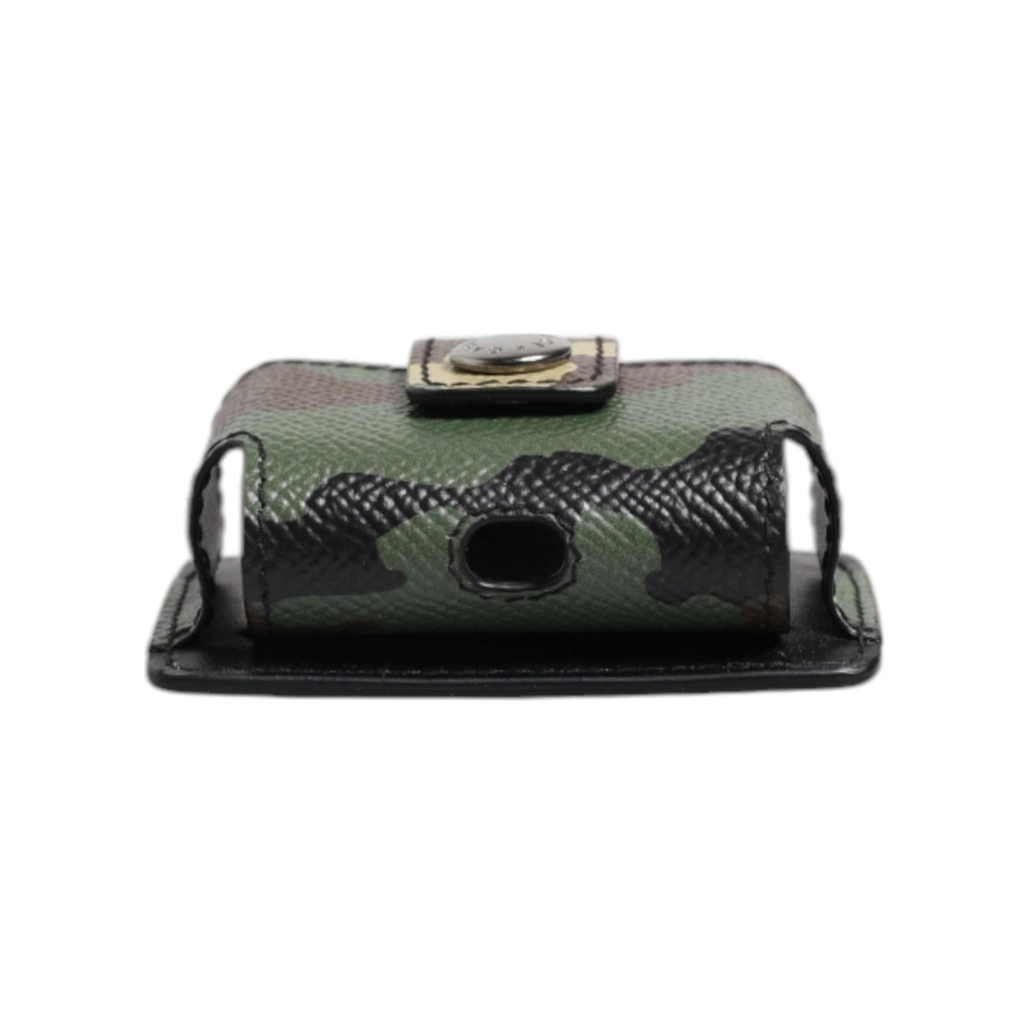 Dolce & Gabbana Multicolor Camouflage Leather Airpods Case SMY10692