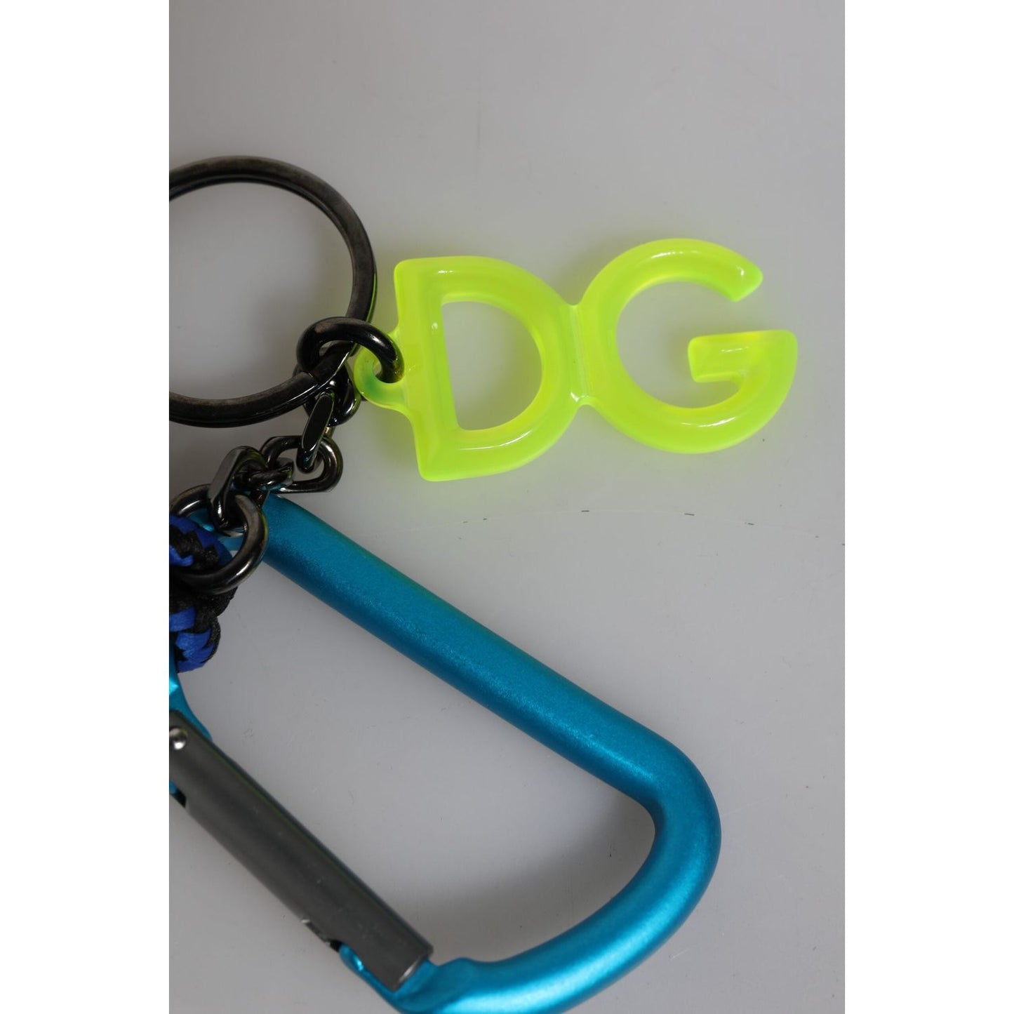 Dolce & Gabbana Multicolor Tape String DG Logo Keychain Polyester Keyring SMY10652
