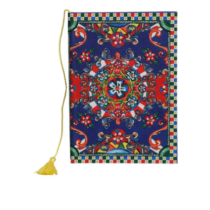 Dolce & Gabbana Multicolor Polyester Carretto Siciliano Print Notebook