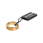 Dolce & Gabbana Gold Tone Brass Red Crystal DG Logo Ring SMY10640-58