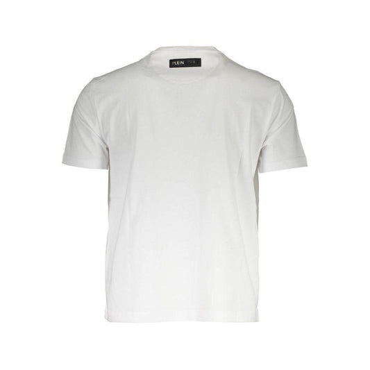Plein Sport White Cotton Men T-Shirt PL-10255-M-FBB-345
