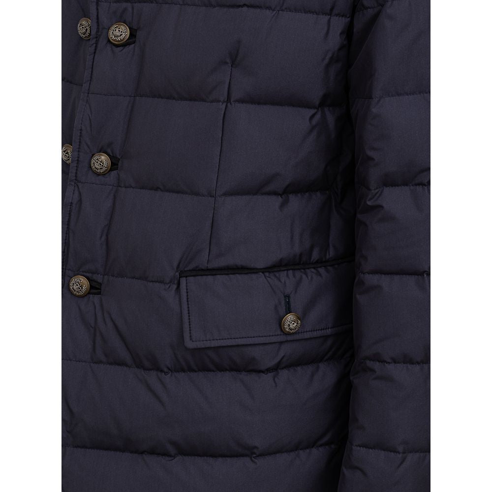 Dolce & Gabbana Blue Polyester Jackets & Coat