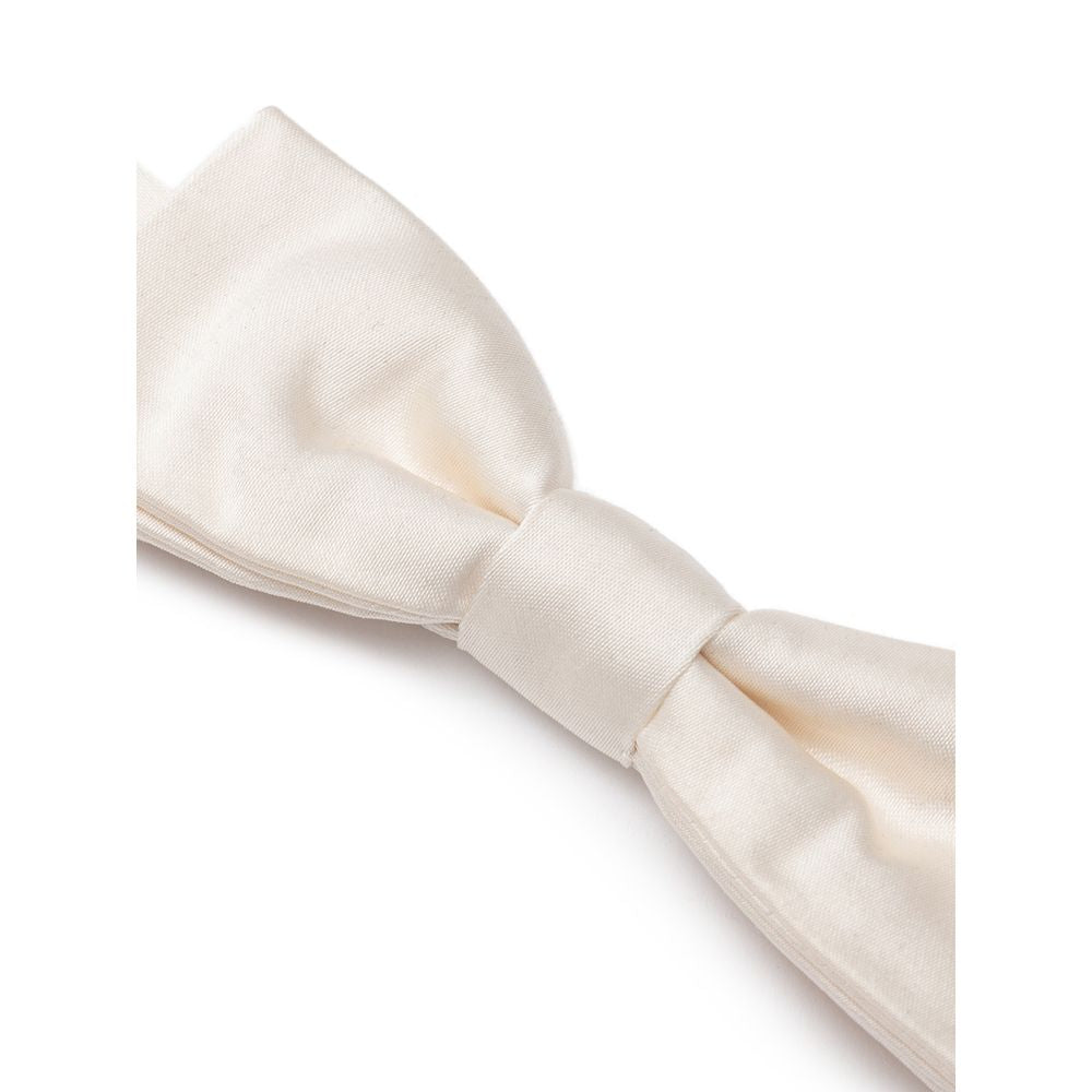 Dolce & Gabbana White Silk Bowty DO-8285666-ONE SIZE