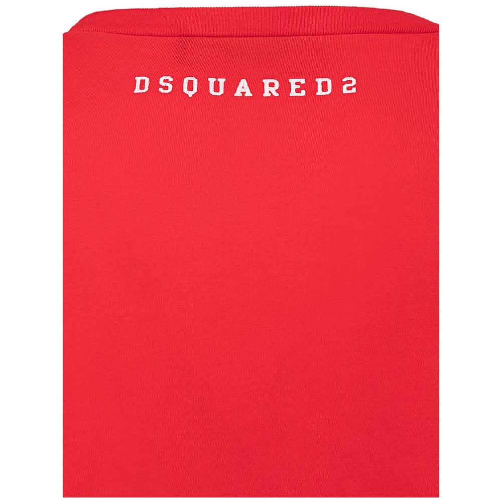 تي شيرت قطني أحمر من Dsquared²