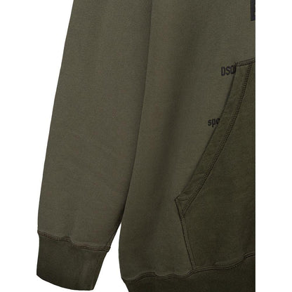 Dsquared² Green Cotton Hoody