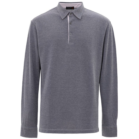 Corneliani Blue Cotton Polo Shirt CO-7730673-IT50 | L
