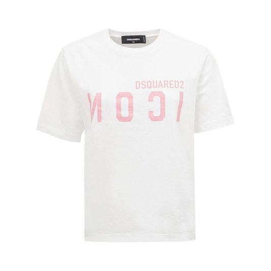 Dsquared² Elegant Cotton White Tee for Stylish Women DS-4637666-XS