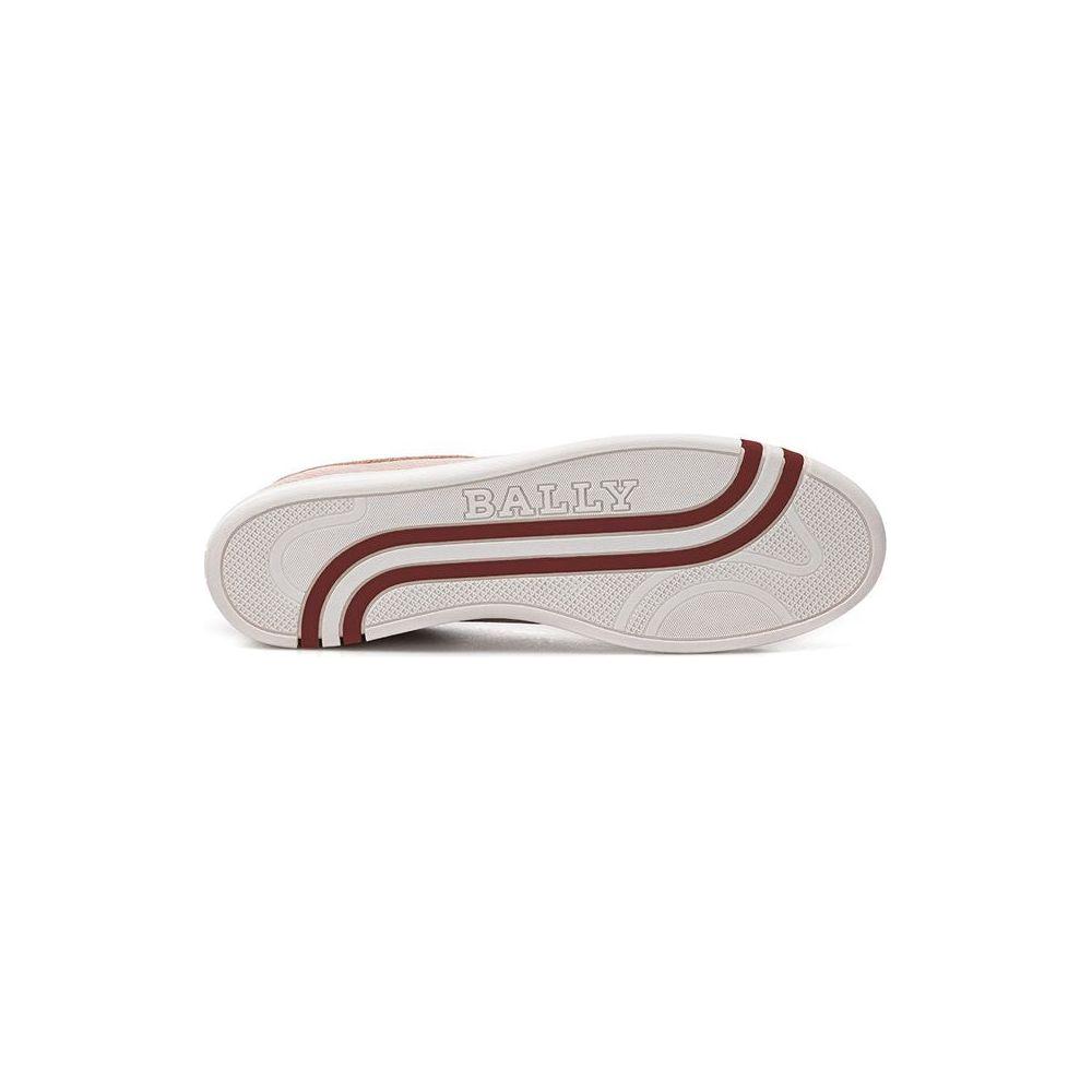 Bally Pink Leather Low Top Sneakers