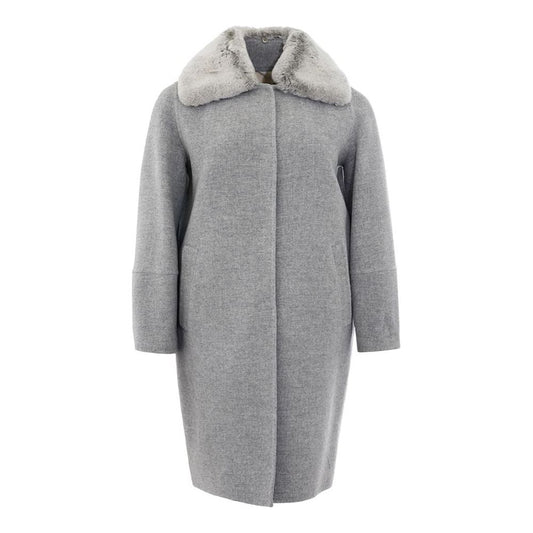 Herno Elegant Gray Wool Jacket for Timeless Style HE-1808662-IT42|M