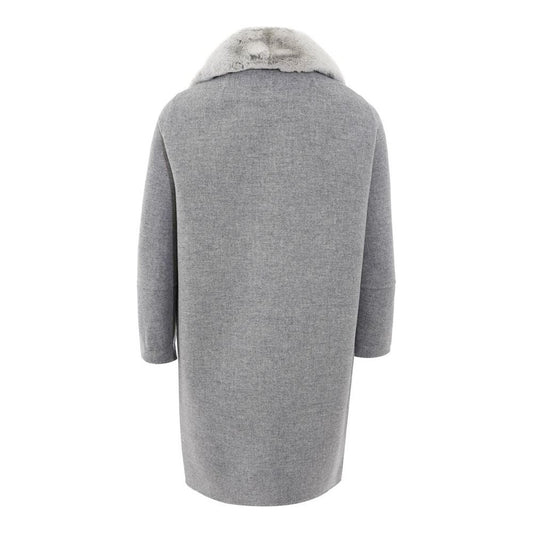 Herno Elegant Gray Wool Jacket for Timeless Style HE-1808662-IT42|M