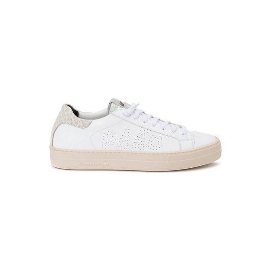 P448 White Leather Sneakers Elegant Casual Footwear P-2466666-EU36/US6