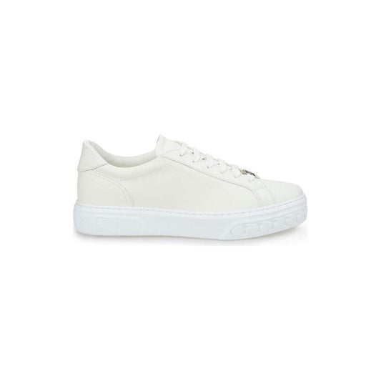 Casadei Sleek White Leather Sneakers CA-376666-EU40/US10