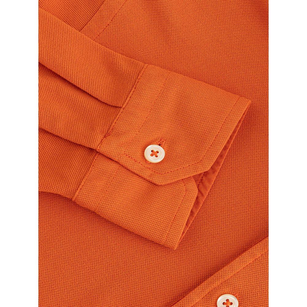 Gran Sasso Elegant Orange Cotton Polo for Men GR-4433670-IT50 | L