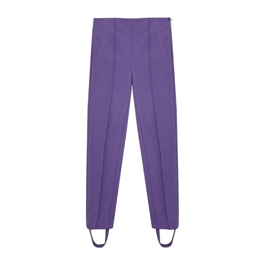 Lardini Elegant Purple Viscose Pants LA-1130663-IT40|S