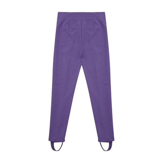 Lardini Elegant Purple Viscose Pants LA-1130663-IT40|S
