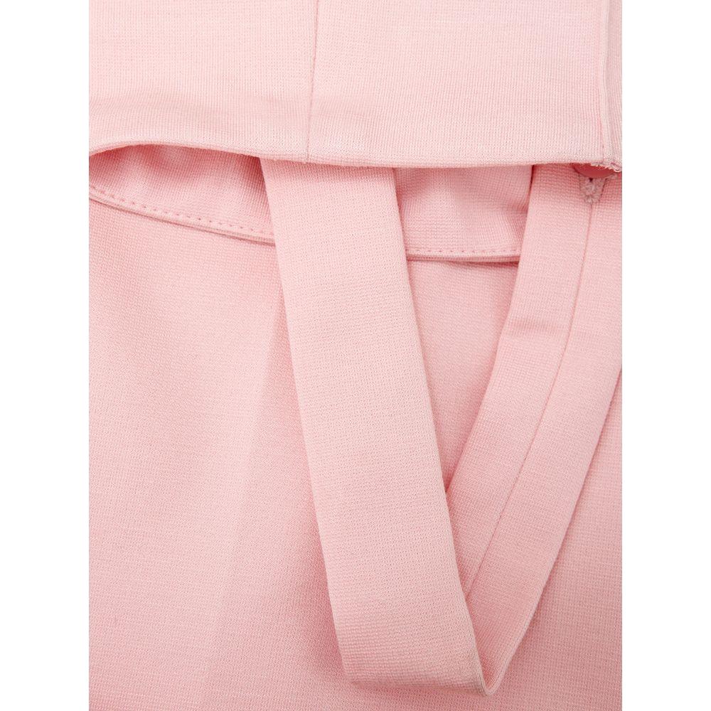 Lardini Elegant Pink Viscose Pants for Chic Style LA-1136675-IT42|M