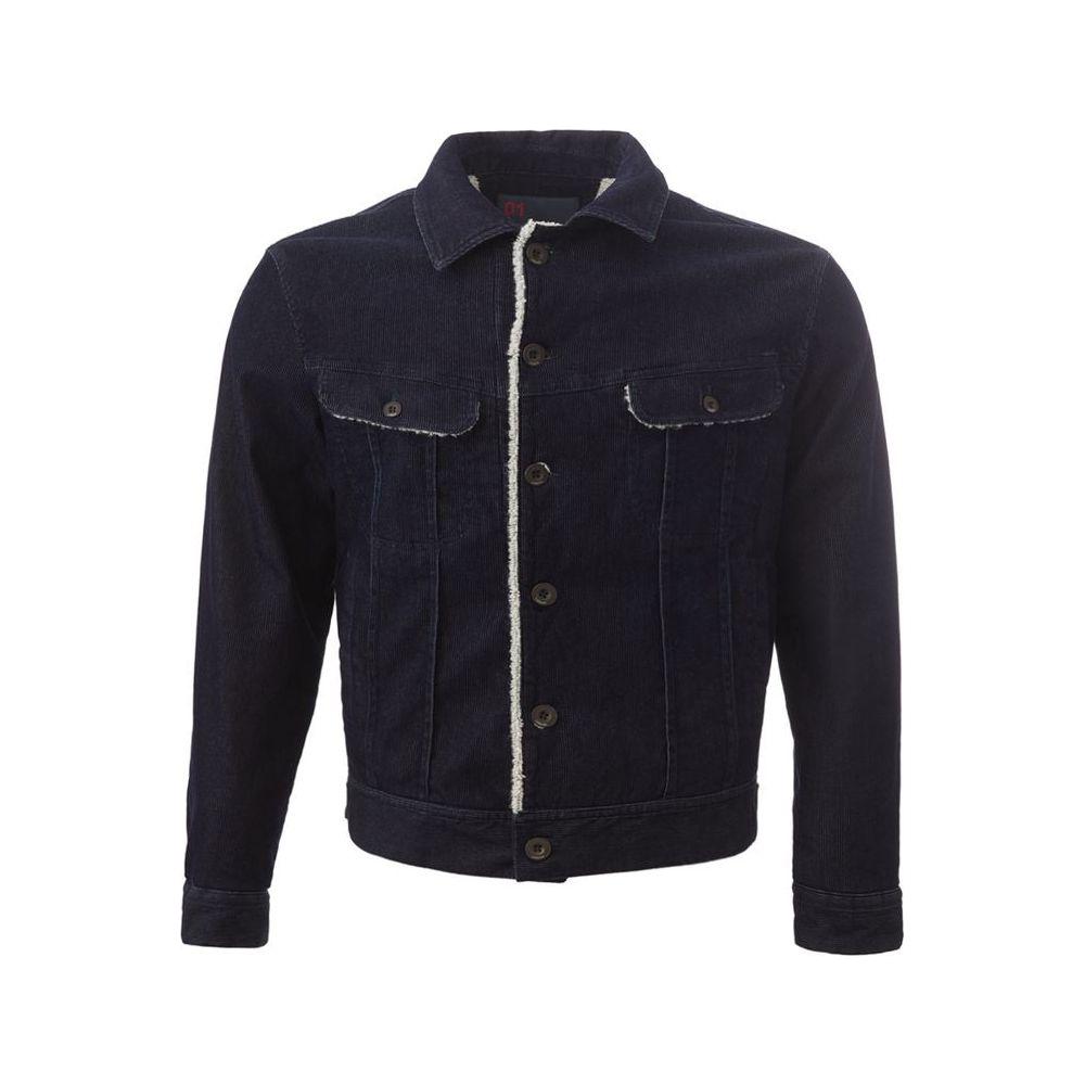 Lardini Blue Cotton Jackets & Coat LA-1237673-IT52 | XL