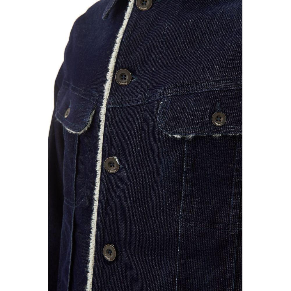 Lardini Blue Cotton Jackets & Coat LA-1237673-IT52 | XL