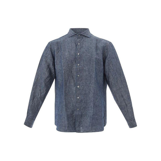 Lardini Elegant Flax Blue Shirt for Men LA-1406673-42